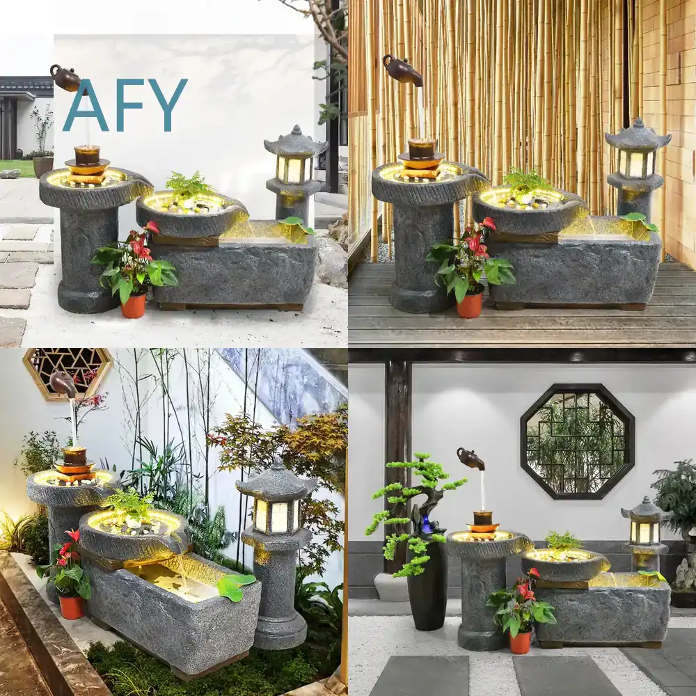 Gardening Hand Tools Japanese - Japanese-style Rockery Flowing Water Fountain Humidifier