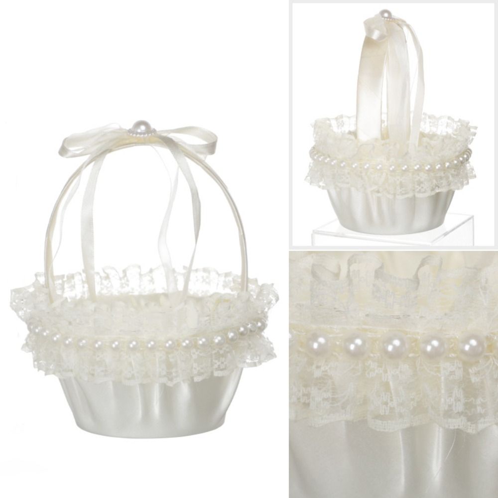 Sweet Lace Wedding Flower Bask - Gardening Tools Girls recension och pris