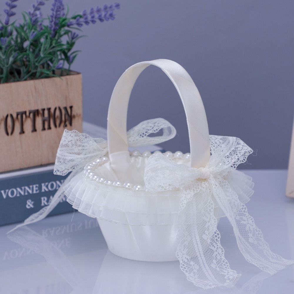 Sweet Lace Wedding Flower Bask - Gardening Tools Girls recension och pris
