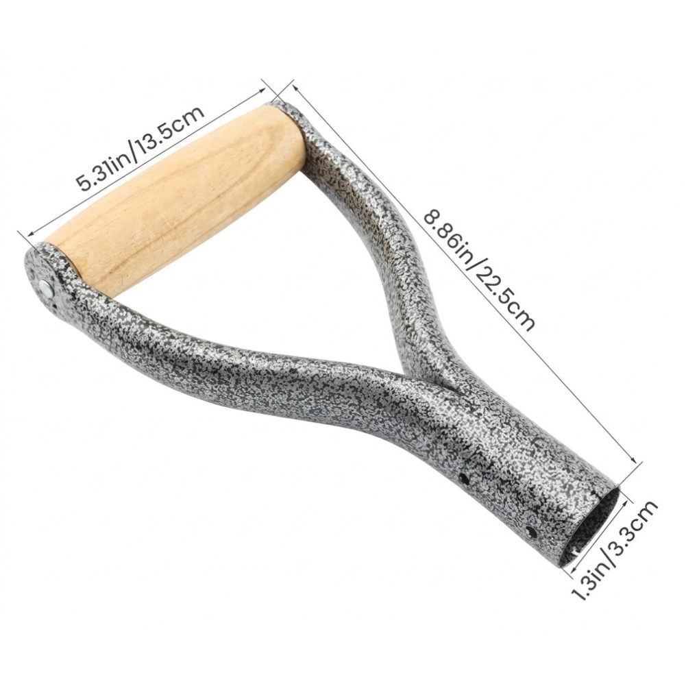 1PCS Silver Y-Grip Shovel Hand - Spade Digging Fork recension och pris
