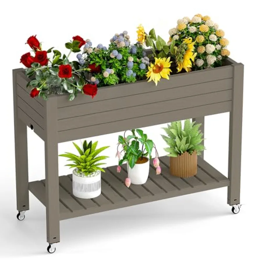 Raised Garden Bed with Legs, 3 - Self-Watering Planter recension och pris