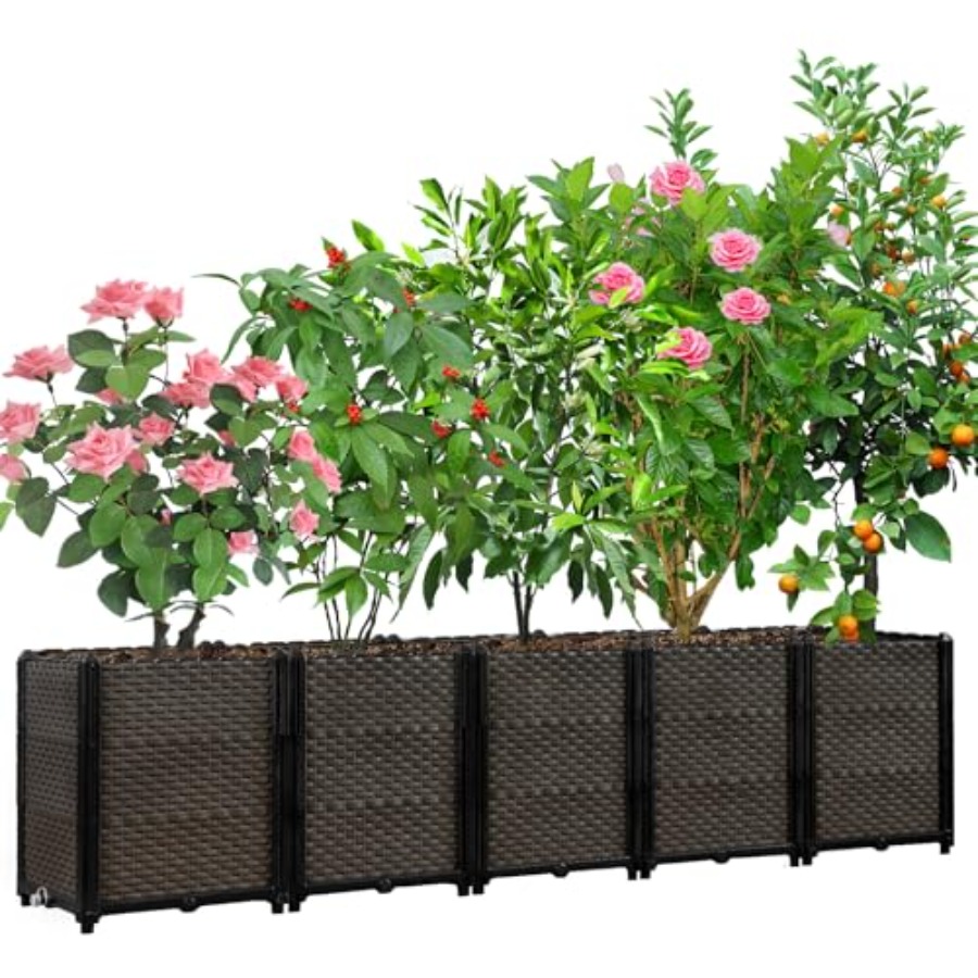 Outdoor self-watering raised p - Self-Watering Planter recension och pris