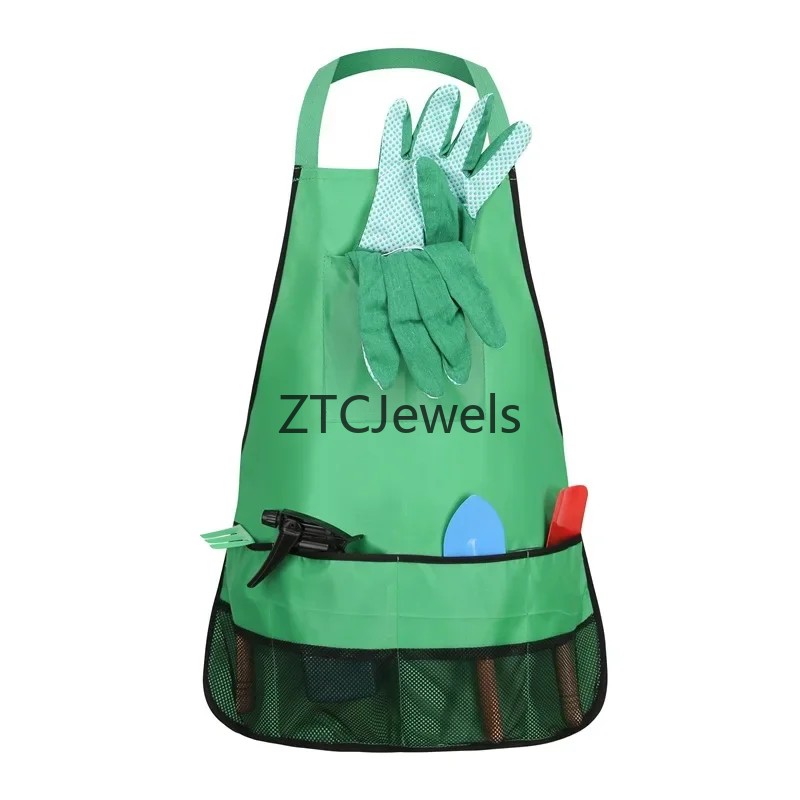 Kids Garden Apron Tool Set wit - Gardening Tools Girls recension och pris