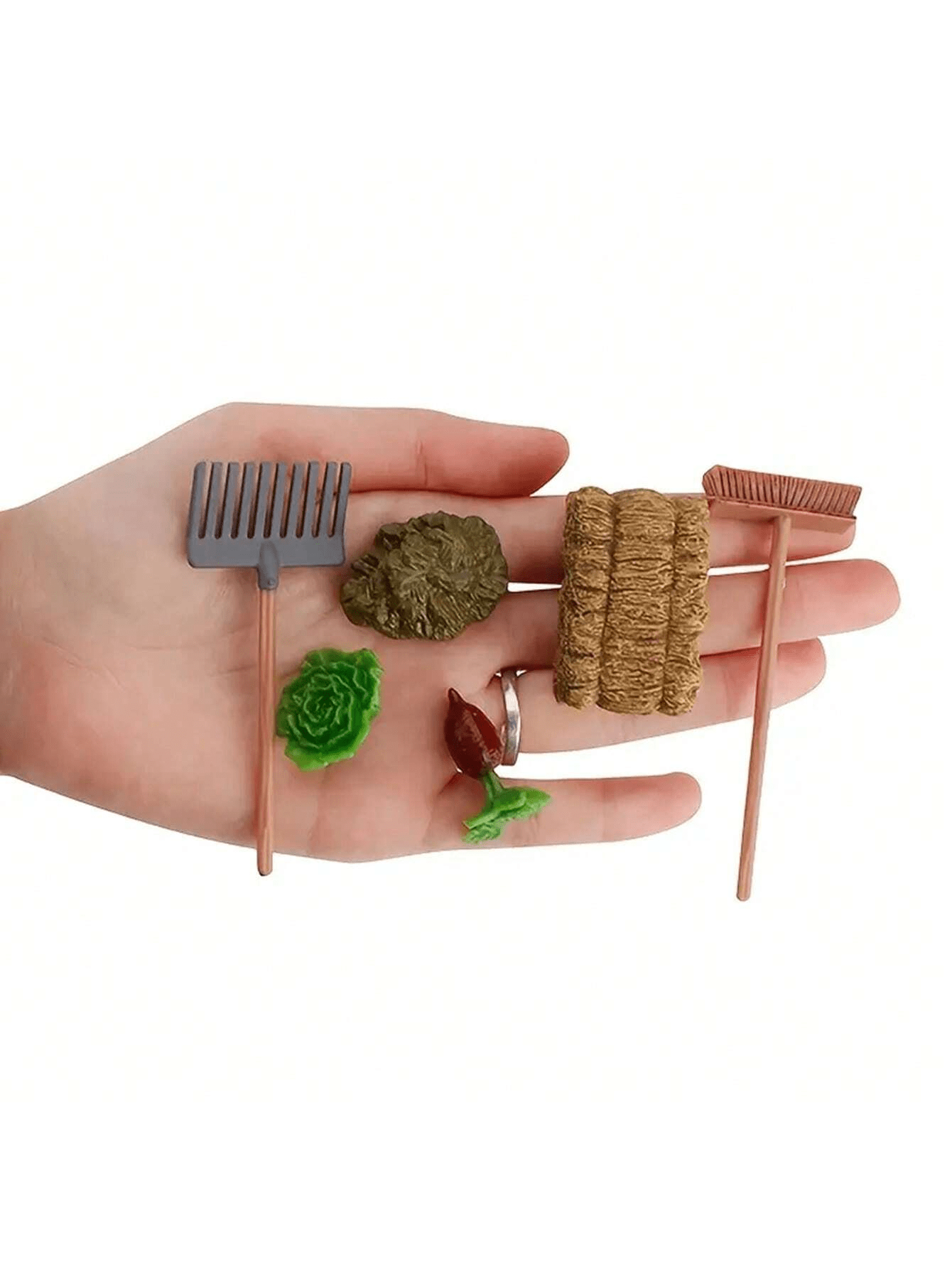 Dollhouse Miniature Farm Tools - Gardening Tools Vegetables recension och pris