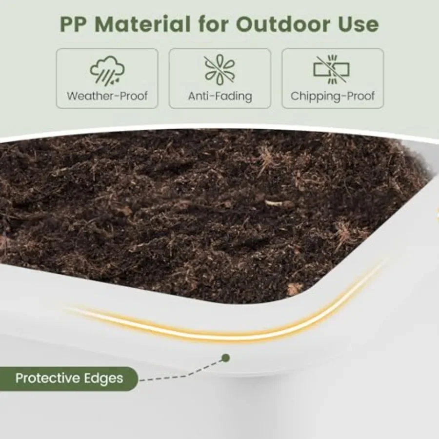 Raised Garden Beds Outdoor Set - Self-Watering Planter recension och pris