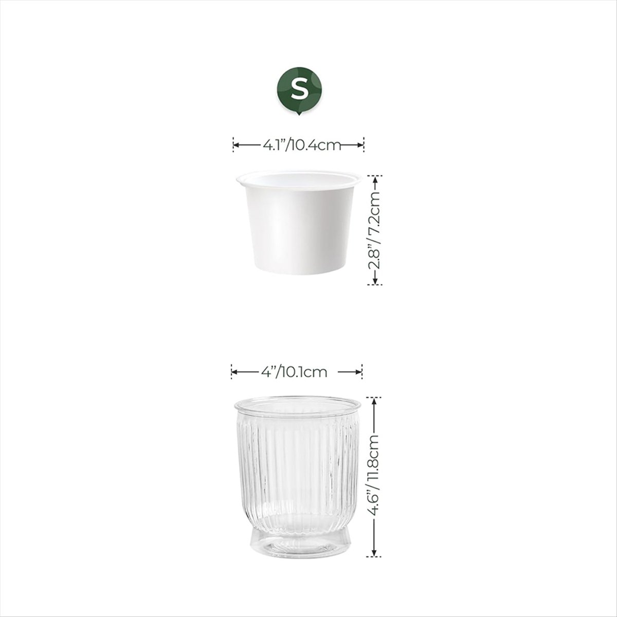 Self Watering Plant Pots, 4 In - Self-Watering Planter recension och pris