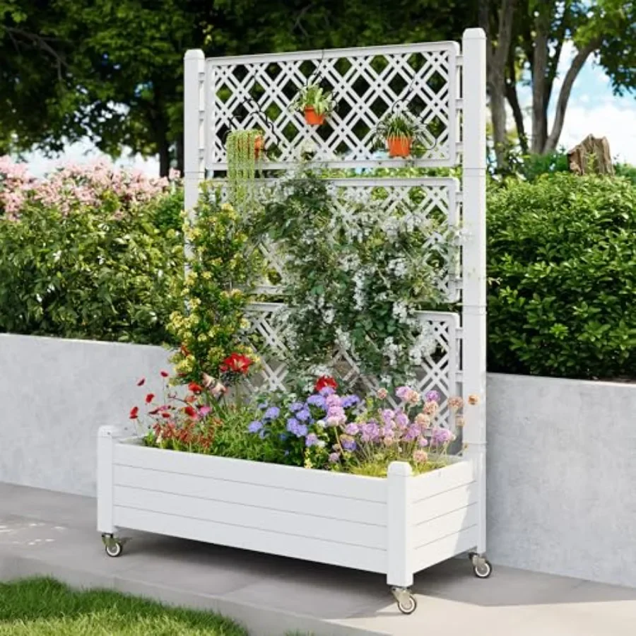 Trellis Raised Garden Bed, Sel - Self-Watering Planter recension och pris