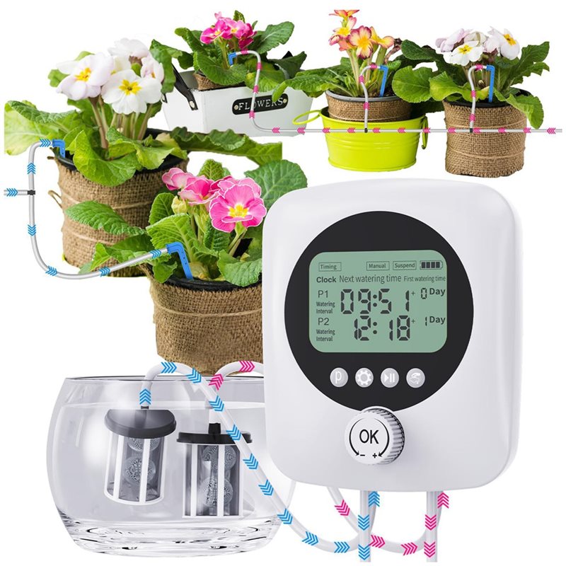 ALIM-For 30 Potted Plants Dual - Automatic Plant Waterer recension och pris
