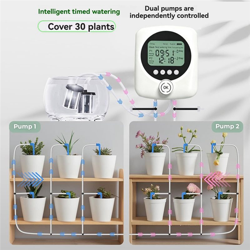 ALIM-For 30 Potted Plants Dual - Automatic Plant Waterer recension och pris