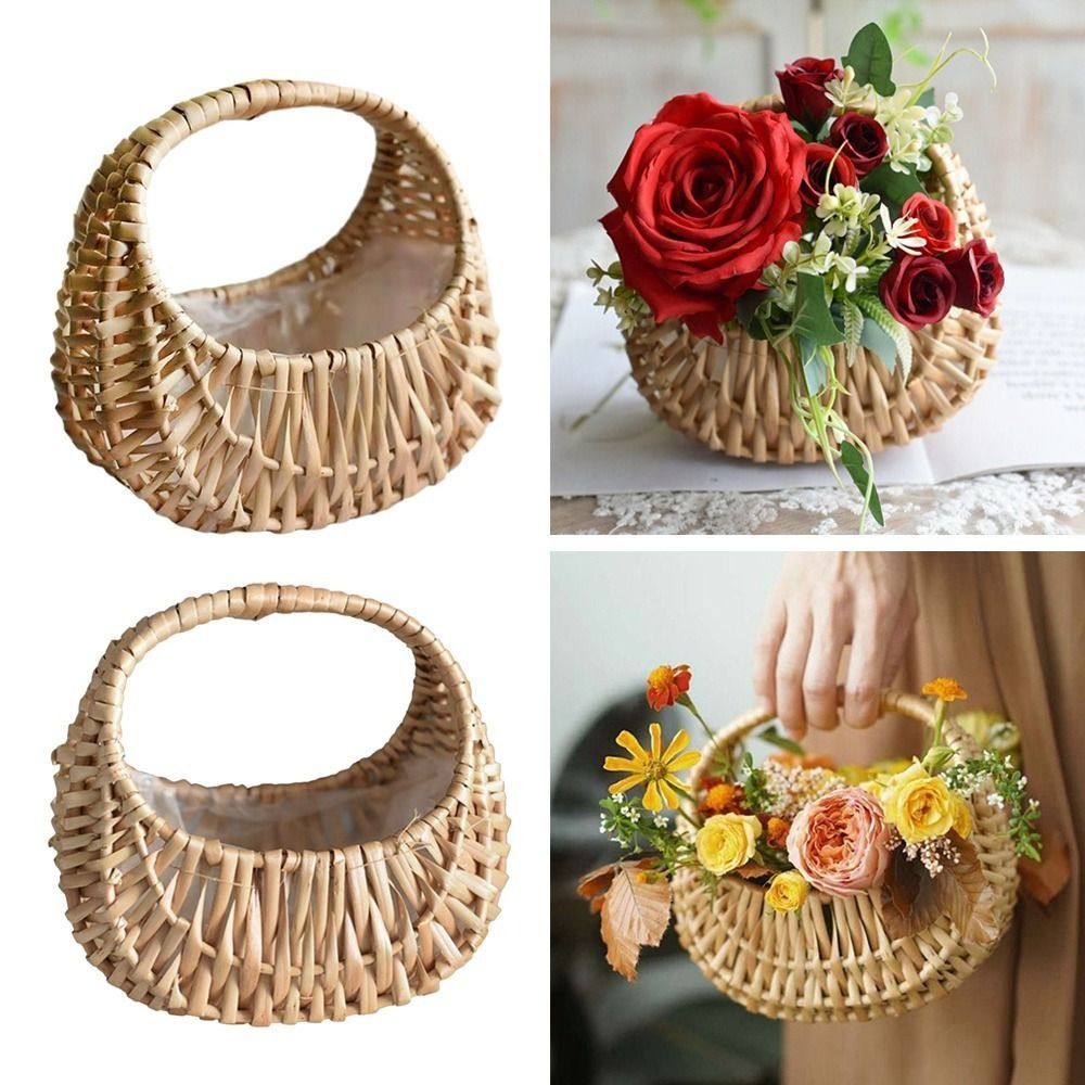 Willow Rattan Flower Girl Bask - Gardening Tools Girls recension och pris