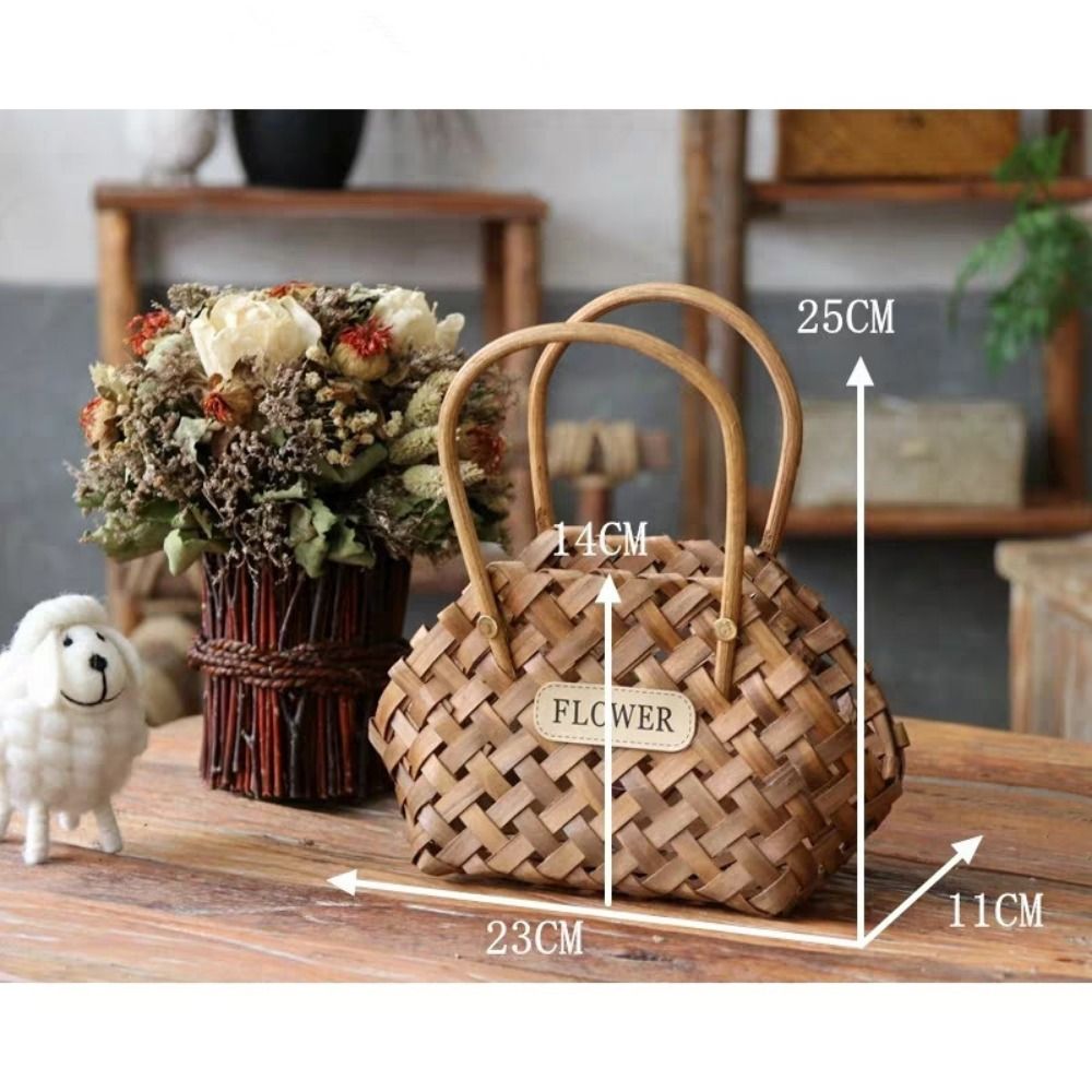 Willow Rattan Flower Girl Bask - Gardening Tools Girls recension och pris