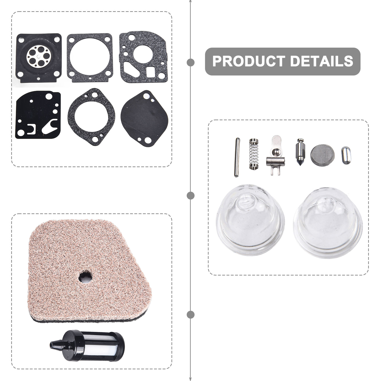 Carburetor Service Kit for Var - Gardening Tools Essential recension och pris